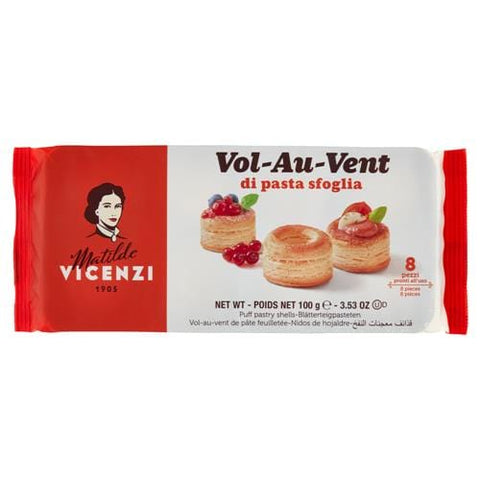 Matilde Vicenzi Süße Snacks MHD 12/2024 Matilde Vicenzi Vol au Vent Blätterteigkörbe 100gr 8000350002138