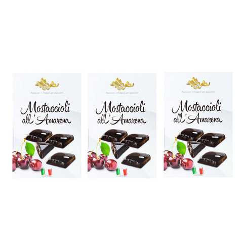 Maya Weihnachtssüßigkeiten 3x Maya Mini mostaccioli all'amarena Weihnachtskirschbonbons 200gr