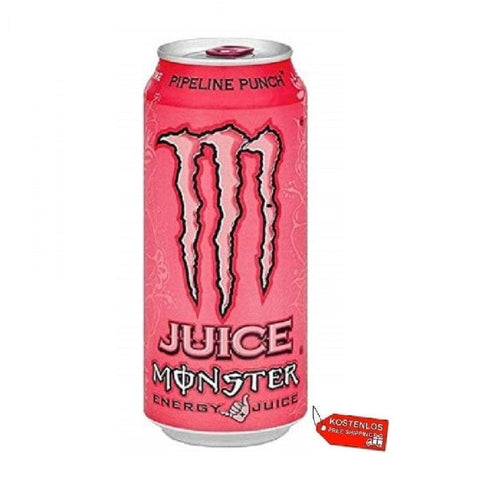 Monster Energy Energy Drink 24x Monster Energy Pipeline Punch soft drink 500ml Einwegdosen 5060639128846