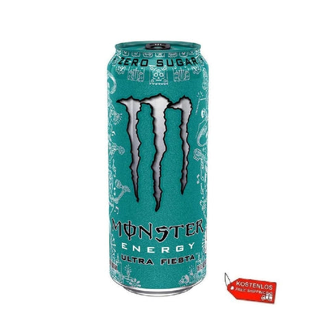 Monster Energy Energy Drink 24x Monster Energy Ultra Fiesta Zuckerfrei 500ml Einwegdosen 5060751212874