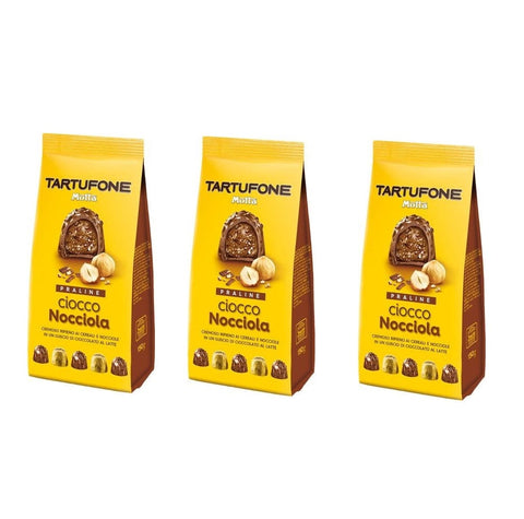 Motta Pralinen 3x Motta Tartufone Praline Ciocco Nocciola Italienische Pralinen (150g)