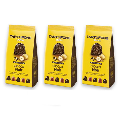 Motta Pralinen 3x Motta Tartufone Praline Ciocco Noir Italienische Pralinen (150g)