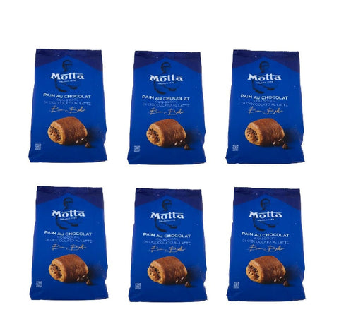 Motta Süße Snacks 6x Motta Pain au Chocolat con Gocce di Cioccolato al Latte mit Milchschokoladenstückchen 270gr