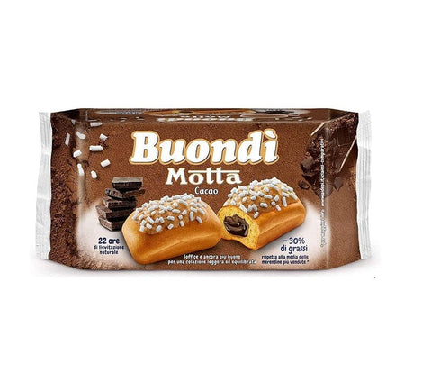 Motta Süße Snacks MHD 15/09/2024 Motta Buondì Cacao Gebackene Kuchen Snacks mit Kakao 276g 8014037008603