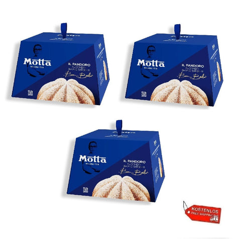 Motta Weihnachtssüßigkeiten 3x Motta Pandoro Bruno Barbieri 1Kg