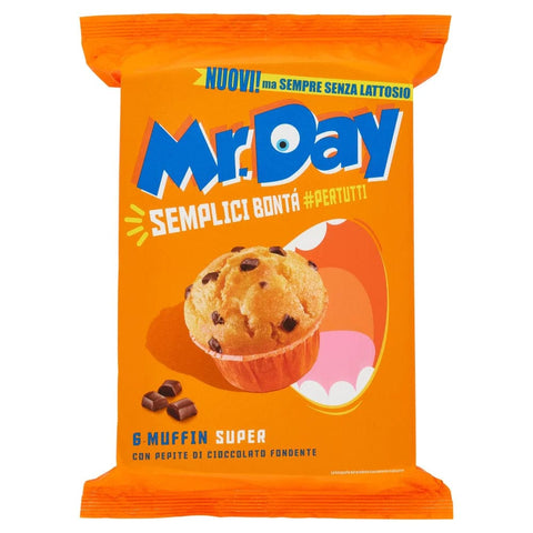 Mr Day Süße Snacks MHD 01/07/2023 Mr.Day Super Muffins mit dunklen Schokoladennuggets 6x50g 8000350007461