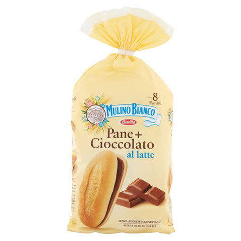 Mulino Bianco Brot MHD 16/07/2024 Mulino Bianco Pane + Cioccolato brot mit schokolade 300g 8076809568302