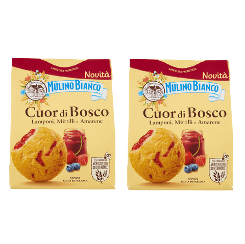 Mulino Bianco Kekse 2x Mulino Bianco Cuor Di Bosco 300gr 8076809585576