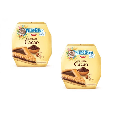 Mulino Bianco Süße Snacks 2x Mulino Bianco Crostata Cacao Kakao-Tarte 440gr 8076809576970