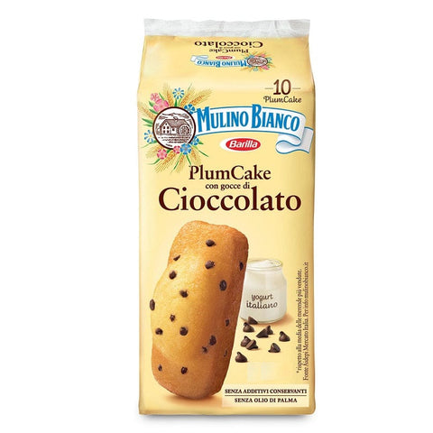 Mulino Bianco Süße Snacks MHD 31/10/2024 Mulino Bianco Plum Cake con gocce di cioccolato Pflaumenkuchen und Schokoladenstückchen 350g 8076809532730