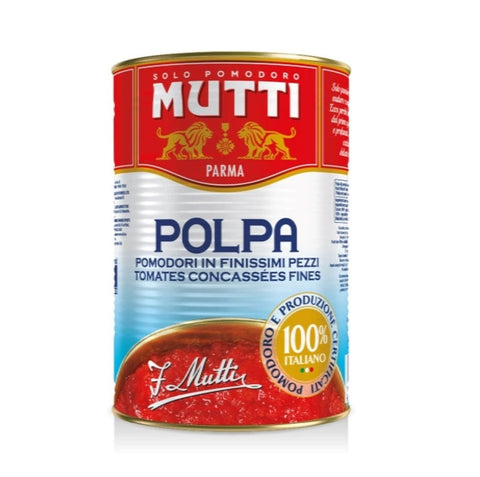 Mutti Tomaten Mutti Polpa Pomodori in Finissimi Pezzi Tomatenmark in sehr feinen Stücken 4 kg