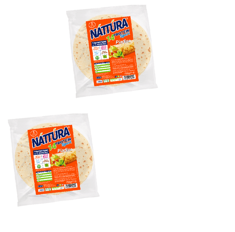 Náttúra Brot 2x MHD 14/10/2024 Nattura piadina protein sport Protein-Fladenbrot 150g 8000003051544