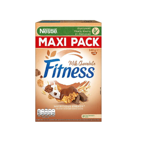 Nestlè Getreide MHD 10/2024 Nestlè Fitness Cereali Cioccolato al latte Cerealien mit Milchschokolade 540g 7613033213700