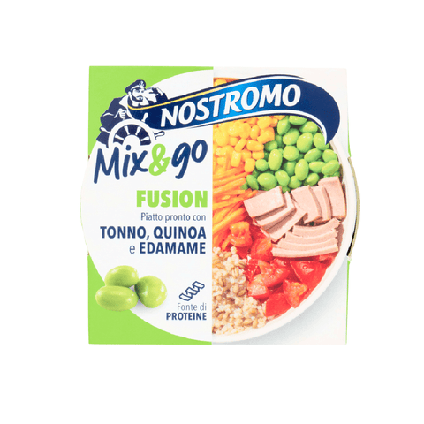 Nostromo Salat 4x Nostromo mix&go fusion Thunfisch-Quinoa und Edamame 190gr 8005850255756