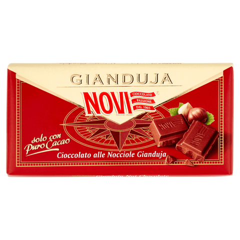 Novi Schokolade 3x Novi Gianduja Cioccolato alle Nocciole Gianduja Gianduja-Haselnuss-Schokolade 100 g 8006380213209