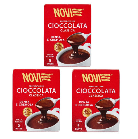 Novi Weihnachtssüßigkeiten 3x Novi Preparato per cioccolata classica Klassische Schokoladenmischung 5x25gr 8006380225646