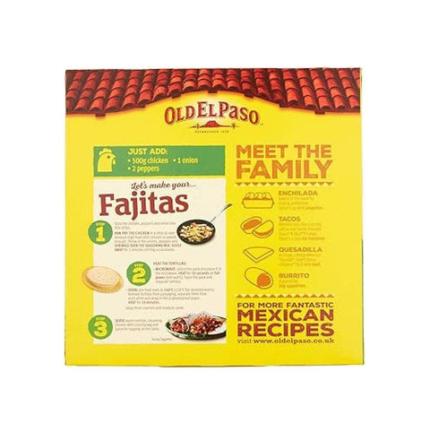 Old El Paso Brot 2x Old El Paso Fajita the Kit Original Barbacoa 500 g 8727200190677