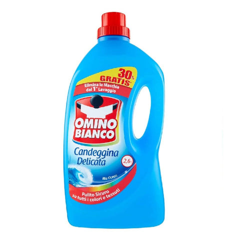 Omino Bianco Bleach Omino Bianco - Candeggina Delicata Blu Ocean Feines Bleichmittel 2,600 ml 8003650005229