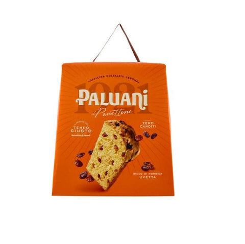 Paluani Weihnachtssüßigkeiten Paluani Panettone Soffice ZERO Canditi TANTA uvetta Null kandierte Früchte mit vielen Rosinen (700 g) 8002540002607