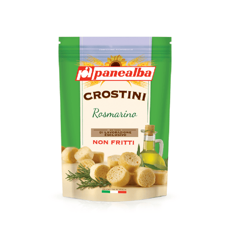 Panealba Gesalzener Snack & Cracker Panealba Crostini Rosmarino Crostini mit Rosmarin 100g 8002333009745