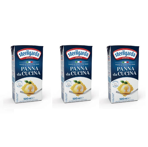 3x Sterilgarda Panna da Cucina Kochcreme 500ml