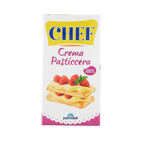 Parmalat Kochsahne MHD 05/01/2025 Parmalat Chef Crema Pasticcera Puddingcreme Sahne 530g 8002580253359