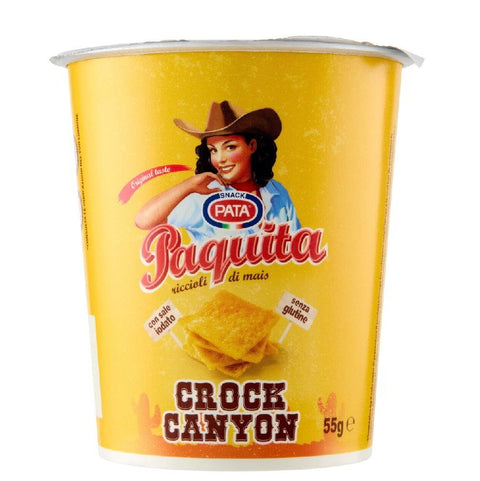 Pata Chips 6x Pata paquita Crock Canyon  Maischips 55gr 8002183019604