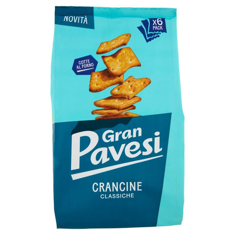 Pavesi Gesalzener Snack & Cracker 4x Gran Pavesi Crancine classiche herzhafte Snacks 180gr 8013355501780