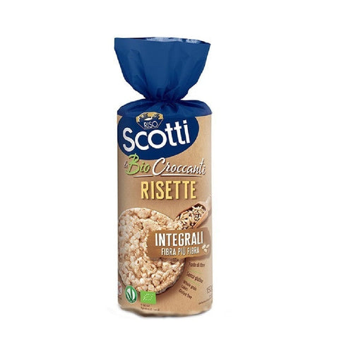 Performa Süße Snacks MHD 21/12/2024 Riso Scotti le Bio Croccanti Risette Integrali Fibra Più Fibra 150 g 8001860258633