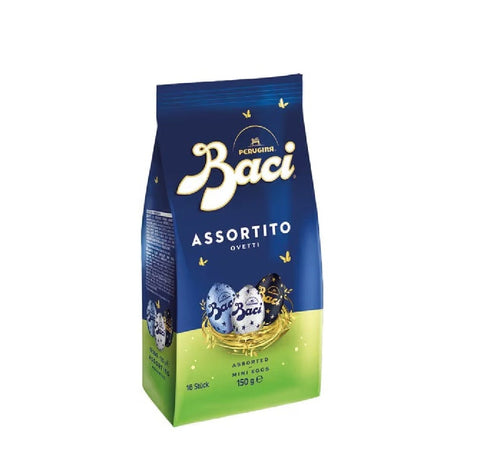 Perugina Schokoladenriegel 6x Baci Perugina Ovetti Assortiti 150gr - Baci Perugina Sortierte Mini-Eier 8000300352603