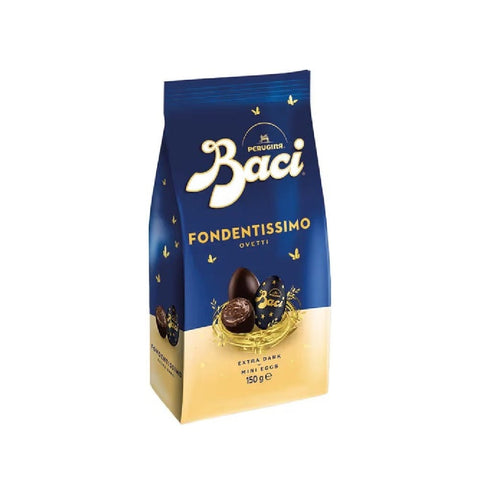 Perugina Schokoladenriegel 6x Baci Perugina Ovetti Fondentissimo 70% 150gr - Baci Perugina Mini-Eier aus dunkler Schokolade 70% 8000300352634