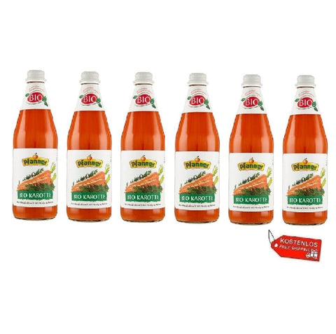 Pfanner Fruchtsaft 6x Pfanner Bio Karotte 0,5 l im Glas 90167249