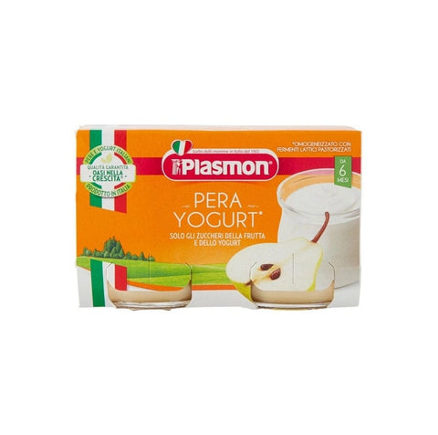 Plasmon homogenisiert 6x Plasmon Omogeneizzato Pera Yogurt Babynahrung Birnenjoghurt 2x120g 8001040015155