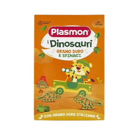 Plasmon pasta MHD 27/01/2025 Plasmon I Dinosauri Pastina di Grano Duro e Spinaci Hartweizen- und Spinatnudeln 250gr 8001040421000