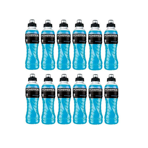 Powerade Energy Drink 12x Powerade Frutti di bosco Energy Drink Mountain blast 50cl 5000112567892