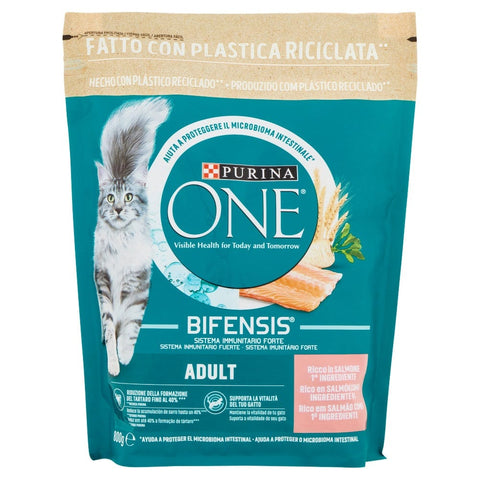 Purina Futter für Hunde PURINA ONE Adult Ricco in Salmone Katzenfutter für ausgewachsene Katzen 800gr - SONDERANGEBOT 8445290071828