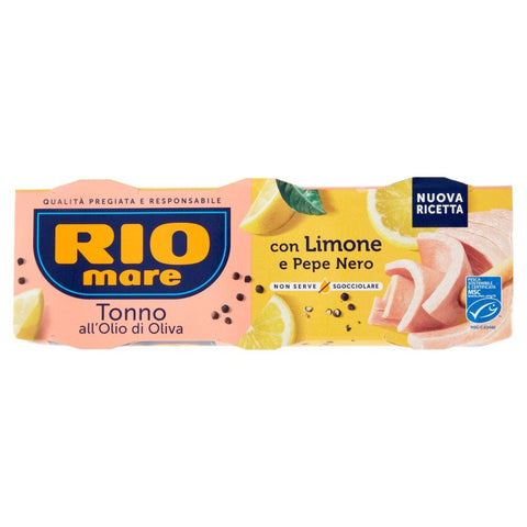 Rio Mare Thunfisch Rio mare Tonno con Limone e Pepe Thunfisch in Olivenöl mit Zitrone und Pfeffer ( 3x65g) 8004030271418