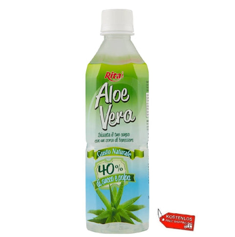 Rita Wasser 24x Rita Aloe Vera gusto Naturale Aloe-Vera-Getränk 500ml 8936020040592