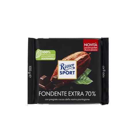 Ritter sport tavoletta cioccolato 3x Ritter Sport Fondente Extra 70% 4000417960009