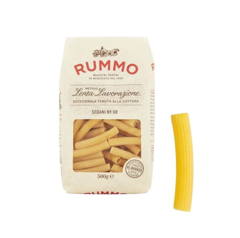 Rummo pasta Rummo Sedani n° 68 Pasta Lenta Lavorazione Teigwaren aus Hartweizengrieß Bronze-Zeichnung 500g 8008343200684