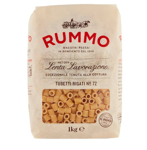 Rummo pasta Rummo Tubetti Rigati N°72  100 % italienische Weizennudeln 1Kg 8008343230728