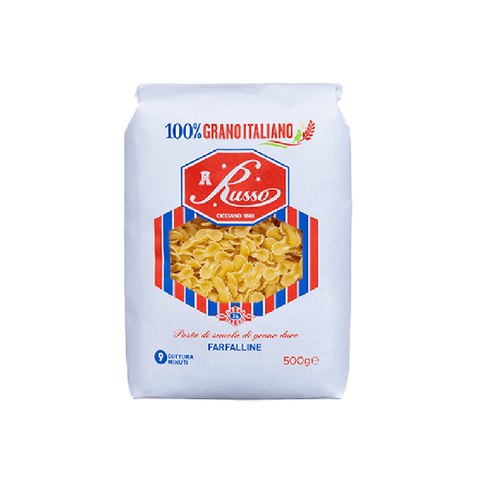 Russo pasta 4x Russo Farfalline Italienische Pasta 500gr 8000139923142