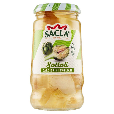 Saclà conserve Saclà Sottolì Carciofini Tagliati Artischocken 285 g im Glas schneiden 8001060001572