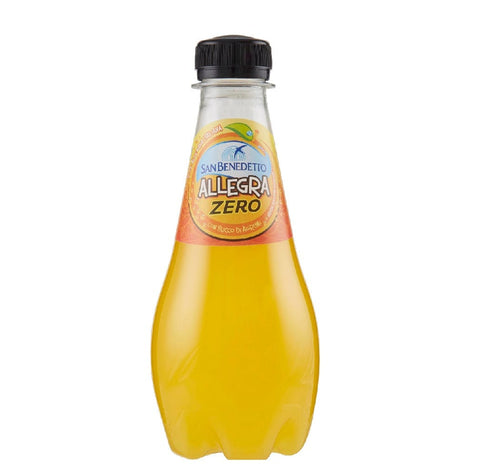 San Benedetto Aperitif 24x San Benedetto Allegra Zero Mini Zuckerfreies Orangenlimonade PET 25cl 8001620017005