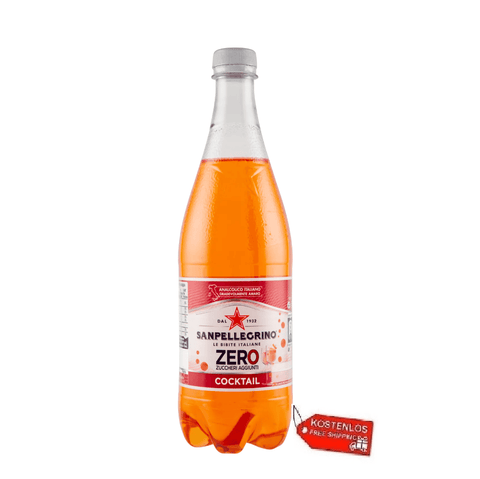 San Pellegrino Soft Drink 12x San Pellegrino Cocktail ZERO Italienisches Erfrischungsgetränk PET 75 cl 8002270066771