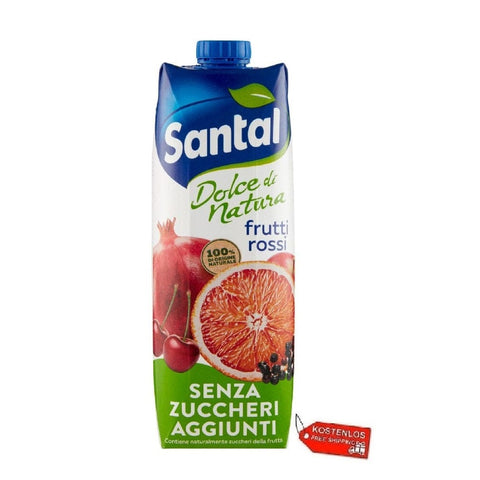 Santal Fruchtsaft 12x Parmalat Santal Succo di Frutta Arancia Rossa Blutorangenfruchtsaft 1Lt 8002580025987