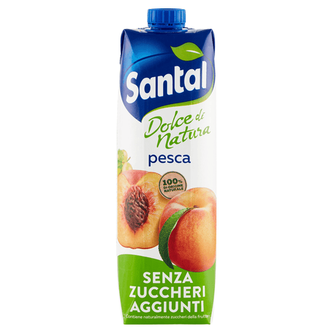 Santal Fruchtsaft MHD 30/01/2024 Parmalat Santal Succo di Frutta Pesca Dolce di Natura Zero Pfirsich Fruchtsaft Null Zuckerzusatz Erfrischendes 1Lt 8002580003251