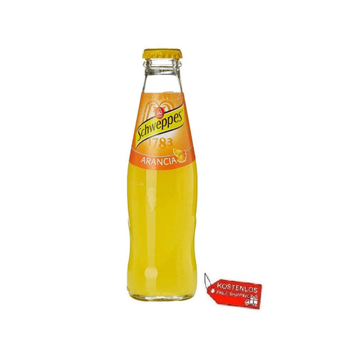 Schweppes Soft Drink 24x Schweppes Arancia Italienisches orange Erfrischungsgetränk 18cl glas 324