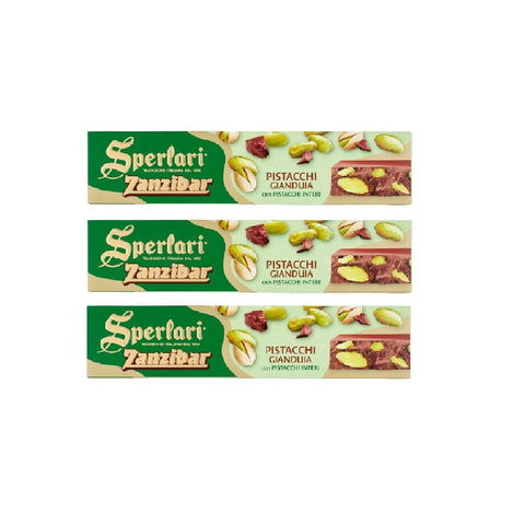 Sperlari Weihnachtssüßigkeiten 3x Sperlari Torrone Zanzibar pistacchi gianduia 200gr 8013399162114