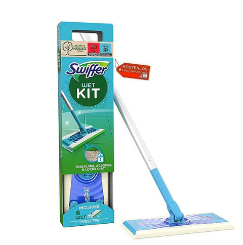 Swiffer Aluminium 6x Swiffer Wet Kit + Panni Lavapavimenti 8006540435830